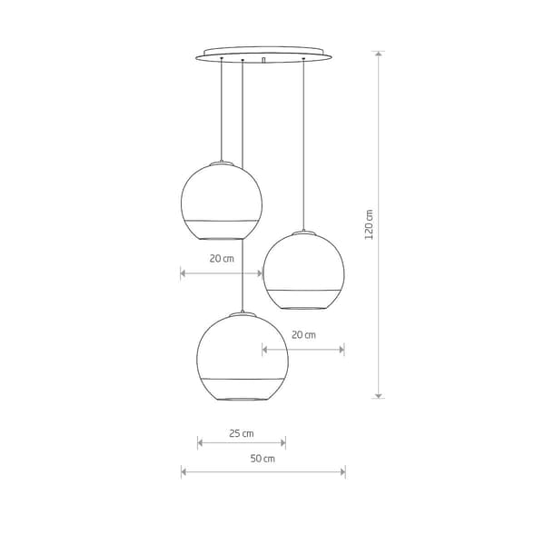 Pendellampe lysekrone Nowodvorski GLOBE krom, glas 7607