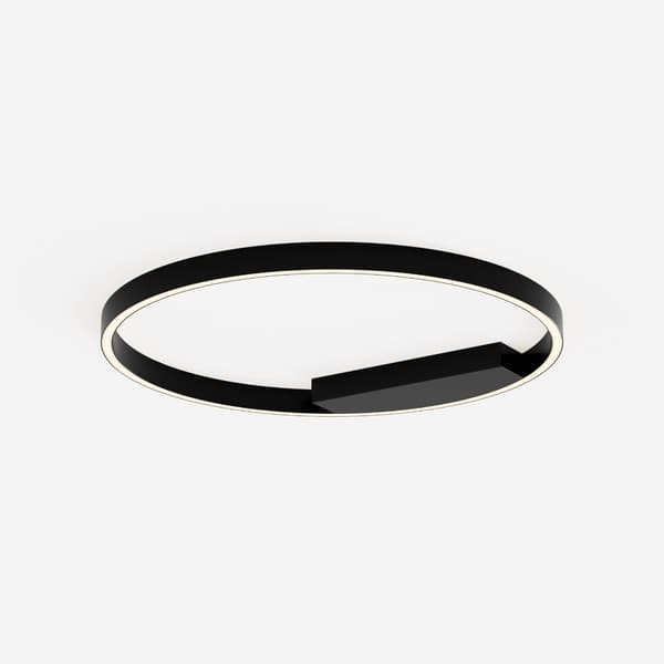 Moderne sort-hvid rund LED ring loftslampe 35W RIM Maytoni