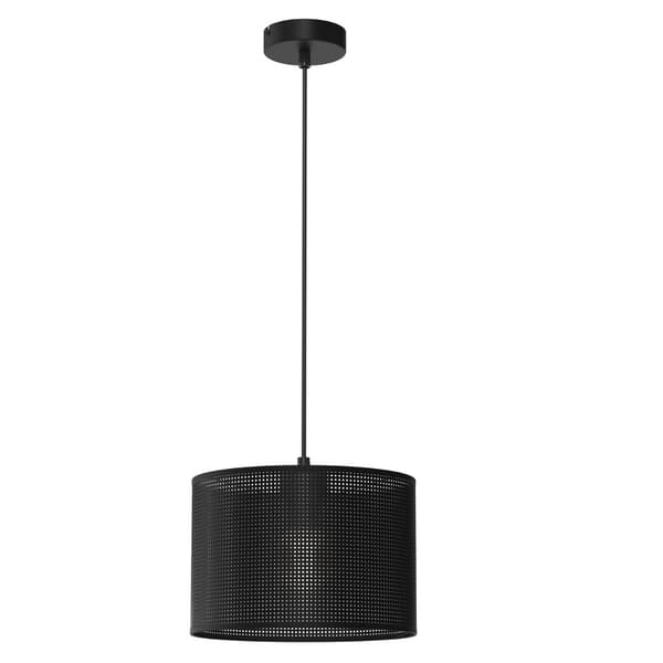Sort pendel Ø25cm net Loft shade 1xE27 15W Luminex
