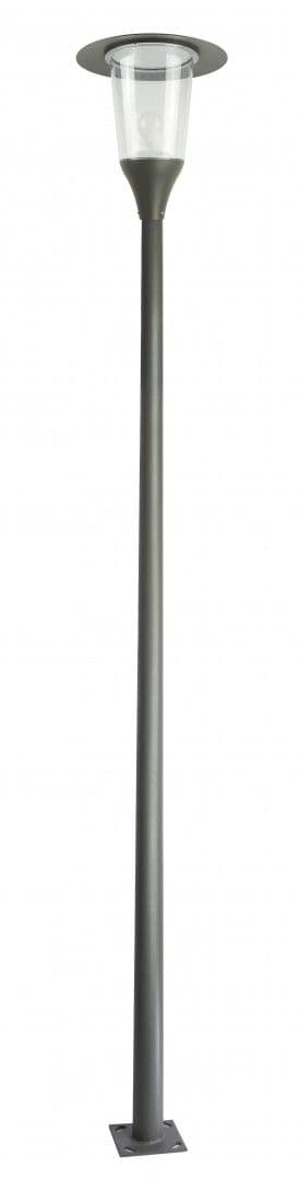 Gatubelysning park 318 cm 1xE27 mörkgrå IP65 SU-MA MTS-ME27