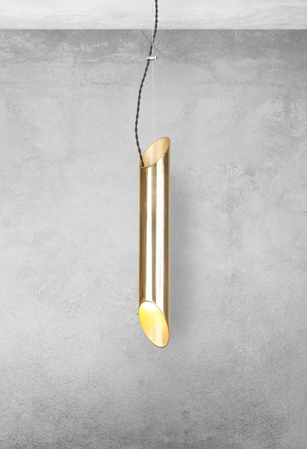 Pendellampe guld rør Libra 1xE14 40W Milagro