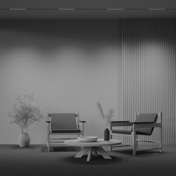 1-faset skinnespot sort lineær LED 18W POINTS Maytoni Technical