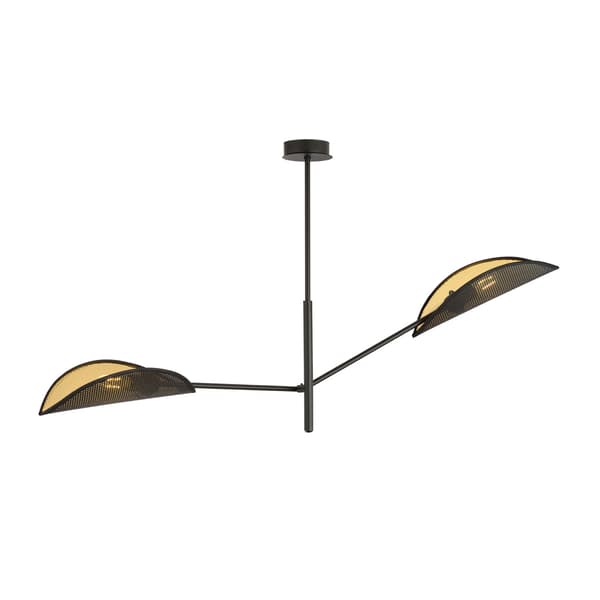 Emibig loftlampe 2xE14 40W VENE 2 SORT/GULD 1158/2