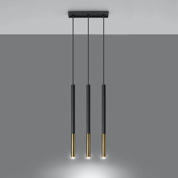 VITREO 3L pendel sort/guld Pure Lume PU.0892