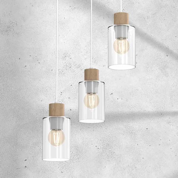 Milagro MADERA MLP8556 hvid pendel lysekrone
