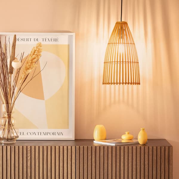 Abruzzo Emilia E27 Boho Bambu Hänglampa