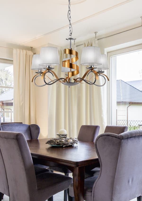 Lysekrone Candellux DENIS 35-23445 krom