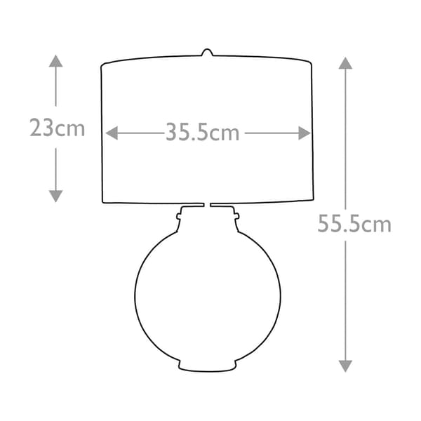 Kara E27 60W Elstead grøn glas bordlampe med skærm