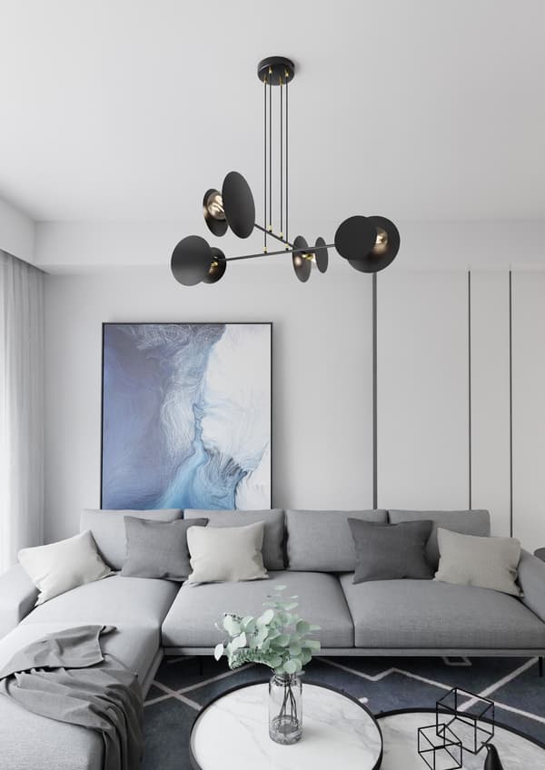 Lysekrone Emibig 4xE27 40W IDEA 4 BLACK 792/4