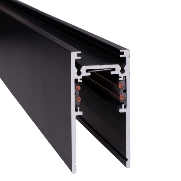 Magnetisk skena djup ytmonterad 2 meter svart Maxlight