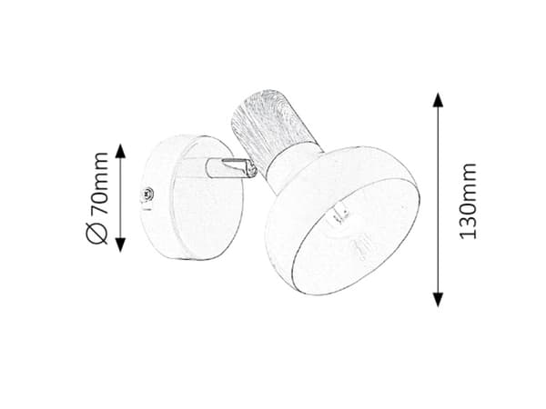 Rörlig vägglampa E14 vit Holly 5943 Rabalux