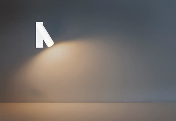 Väggspotlight modern vit rektangulär dimbar variabel färg LED 5.5W AMBALA Trio