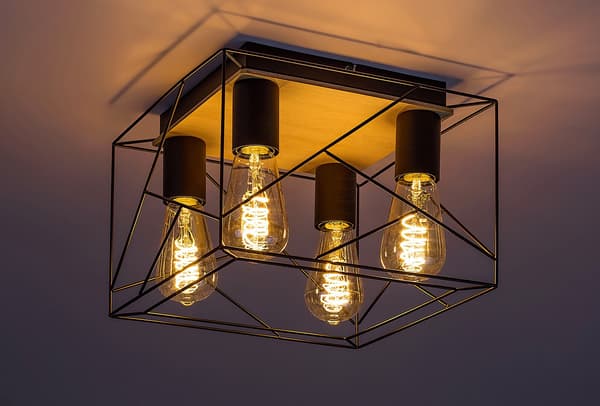 Loftlampe E27 4x40W sort 71024 Boire Rabalux
