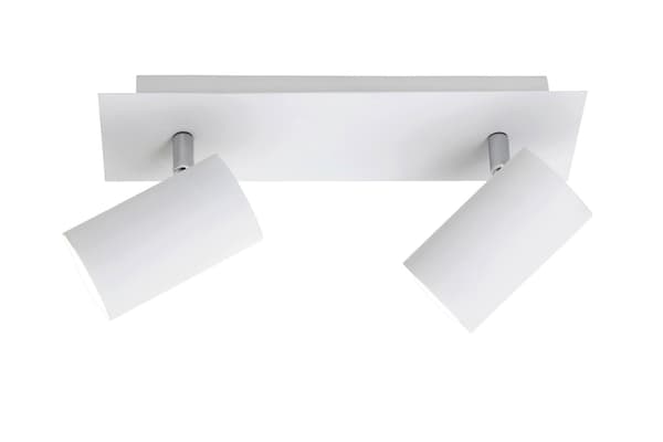 Modern vit cylindrisk takspotlight 2xGU10 35W VANTOS Trio