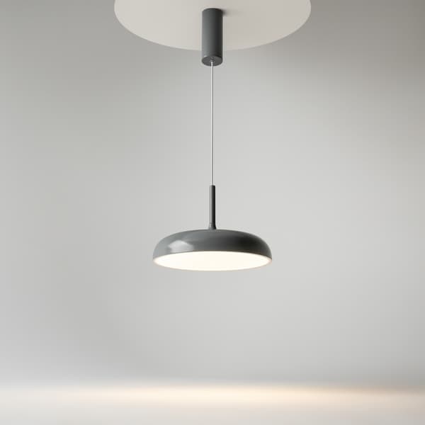 Moderne grå rund LED-pendellampe 19W GERHARD Maytoni