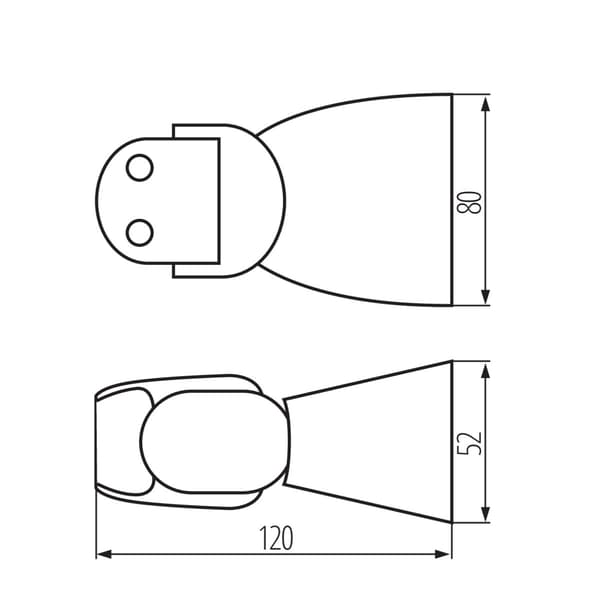 Utomhus rörelsesensor vit IP65 PIR ALER-N Kanlux 37362
