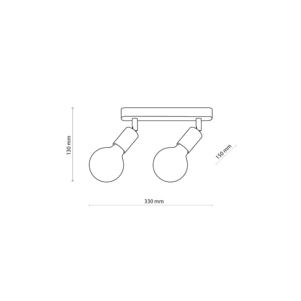Loftlampe SIMPLY 2xE27 15W TK-Lighting 4748