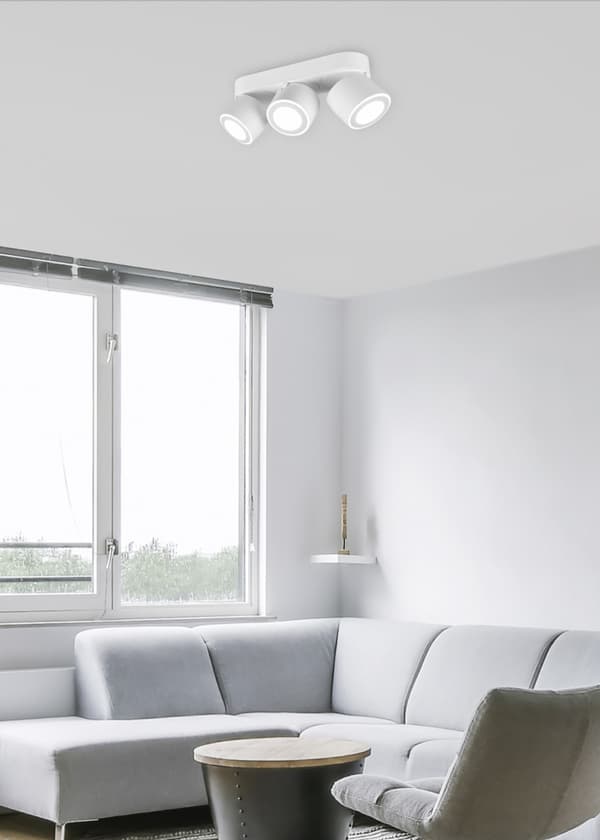 TAURUS hvid Trio 652910331 loftspot