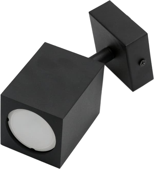Sort væg- og loftlampe GU10 Quantus ID-6101 Idealux