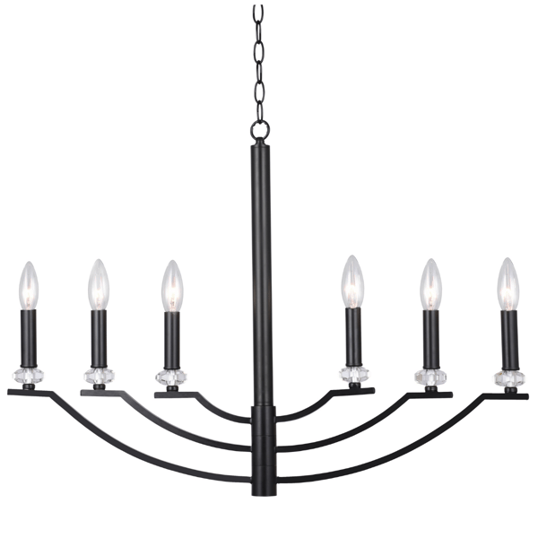 Lysekrone sort E14x6 HIMS 310514 Polux