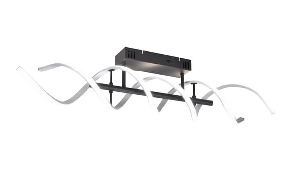 Moderne loftlampe indbygget LED SEQUENCE sølv Trio 641810205