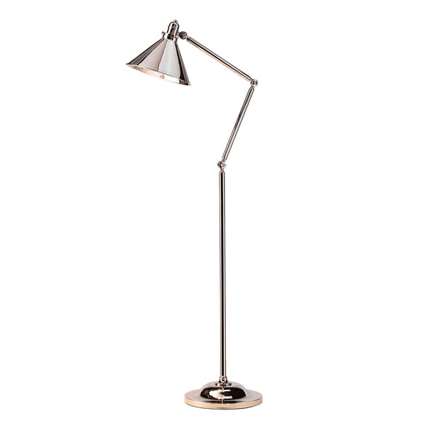 Gulvlampe poleret nikkel Provence Elstead