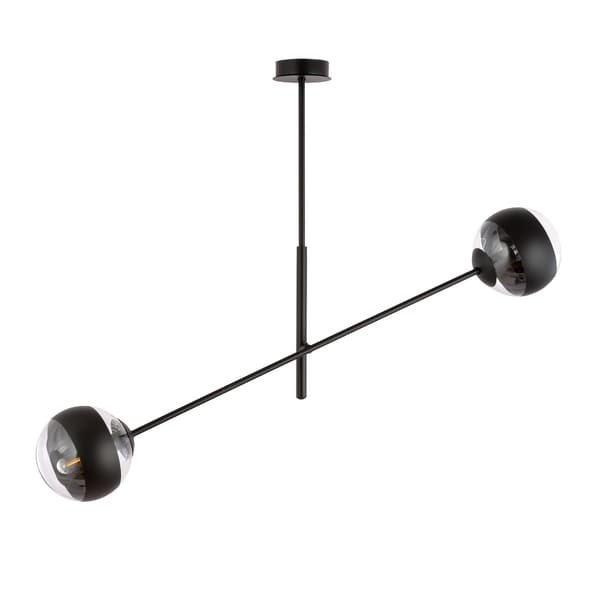 Emibig pendellampe 2xE14 40W LINEAR 2 BLACK/STRIPE 1168/2