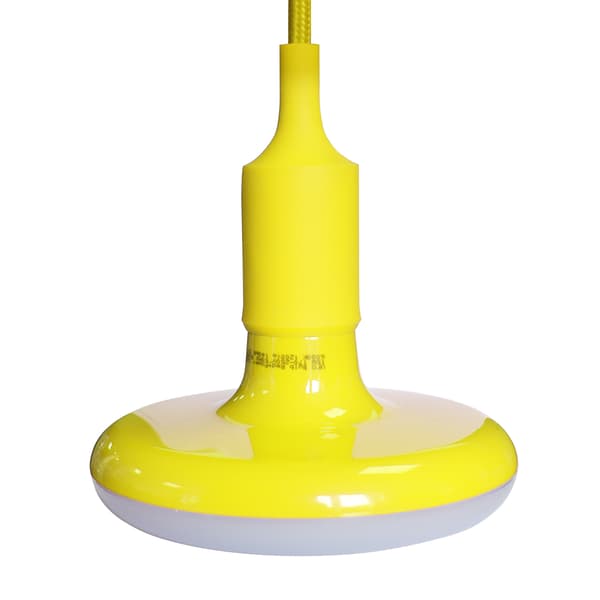 Gul glödlampa med flätad kabel Ufo E27 15W Eko-Light