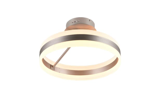 Taklampa modern silverring med LED-ring 21W DIOS Trio