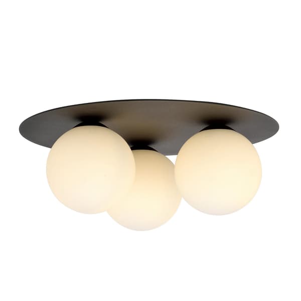 Emibig loftlampe 3xE14 40W SOLAR 3 SORT/OPAL 1127/3
