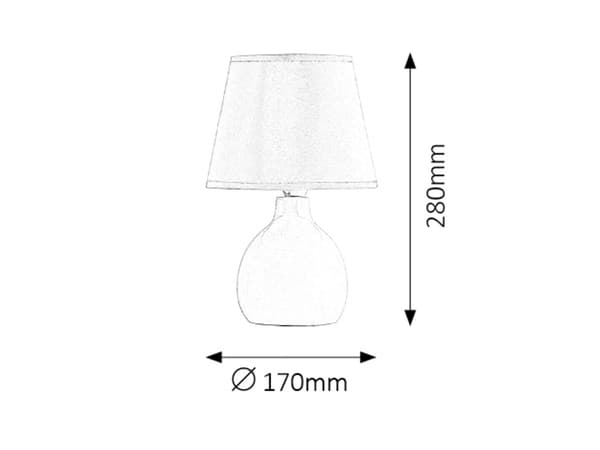 Natlampe til soveværelset creme E14 Ingrid 4475 Rabalux