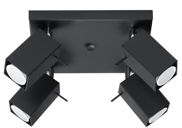 Kattovalaisin MERIDA 4 Musta Sollux Lighting SL.0102