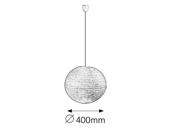 Papperslampskärm vit 4898 Rice Rabalux