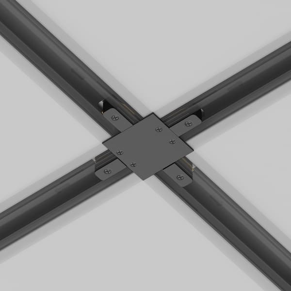 X-forbinder til forsænkede skinnesystemer sort UNITY Maytoni Technical