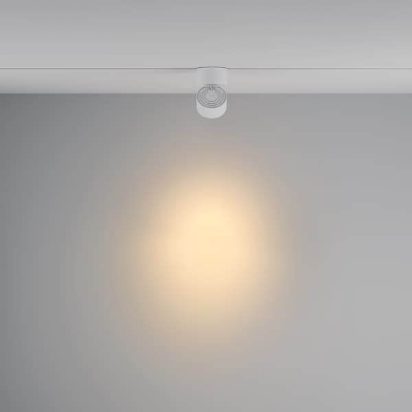 Vit rund rörlig LED-spotlight 15W 3000K YIN Maytoni Technical