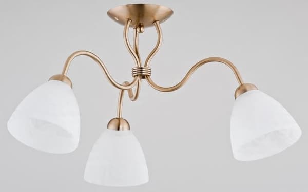 Lampskärm glas vit kopp E27 ALABASTER Alfa