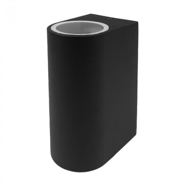Ulkoseinävalaisin 2xGU10 IP44 alumiini musta Ecolight EC79087