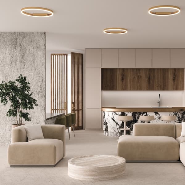 Moderne messing-hvid rund LED 35W loftsplafond RIM Maytoni