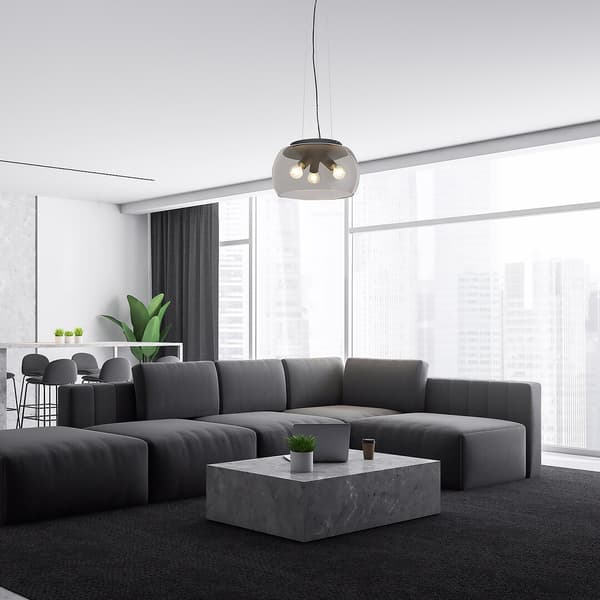 Moderne pendellampe E27 3x40W sort 3190 Ursula Rabalux