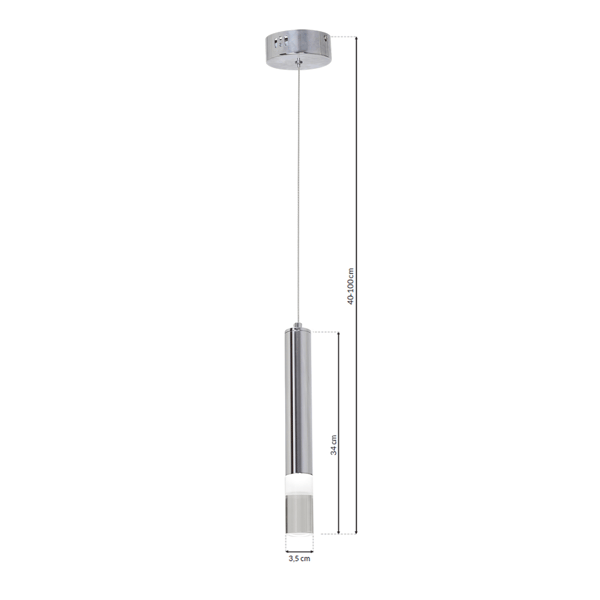 LED pendellampe rør ICE Milagro ML321