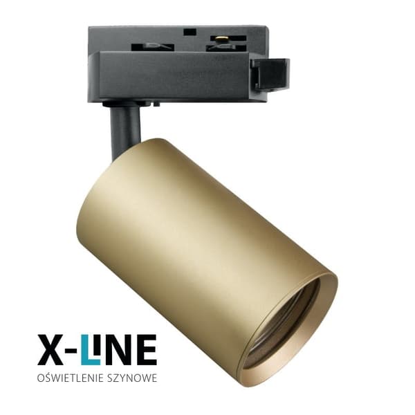 GU10 10W guld X-Line spårstrålkastare DPM