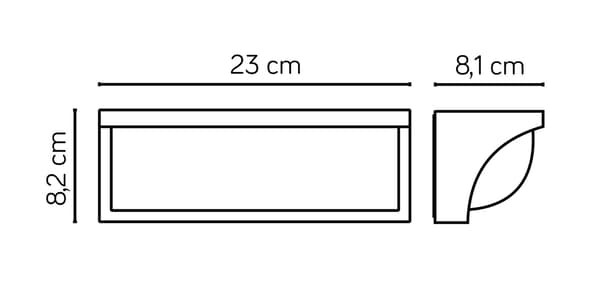 Ulkoseinävalaisin LED 13W tummanharmaa IP65 SU-MA MN19301