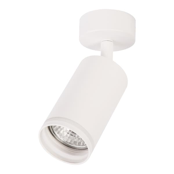 Modern vit rund rörlig takspotlight 1xGU10 10W PIPE Milagro