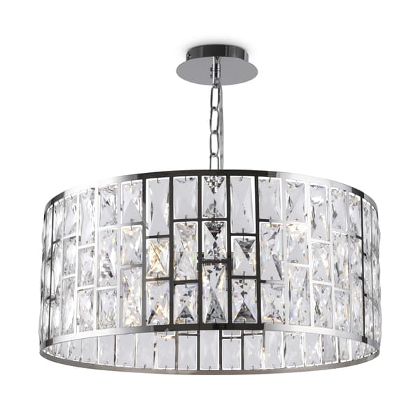 Kristallkrona krom Gelid Maytoni MOD184-PL-04-CH