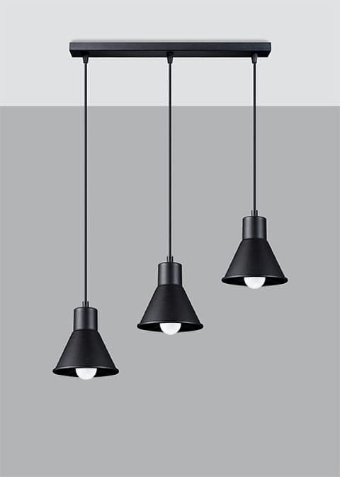 TALEJA 3 sort lysekrone E27 Sollux Lighting model SL.0986