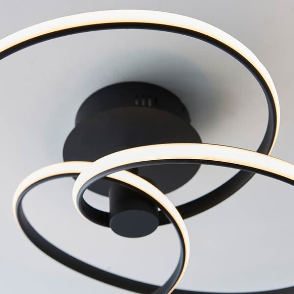 Loftlampe moderne sort LED 42W DUNE Endon