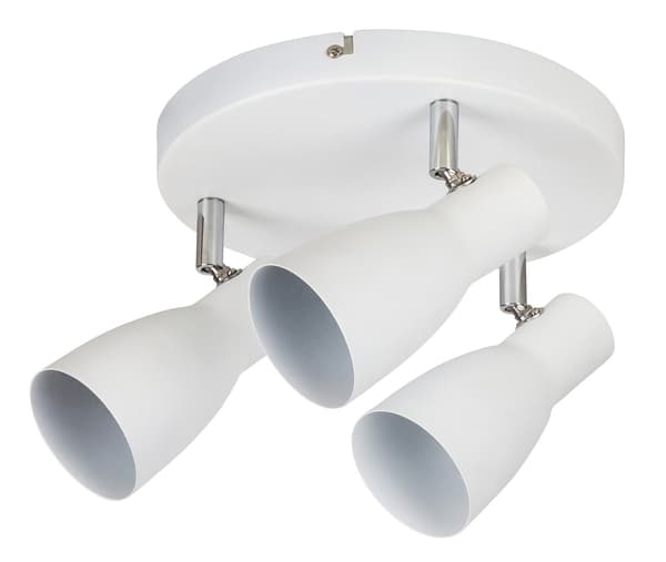Takspotlight vit E27 3x20W Ebony 6028 Rabalux