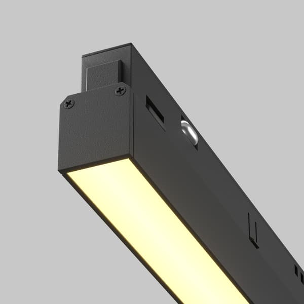 Sort lineær LED-skinnespot 24W 2700K BASIS Maytoni Technical