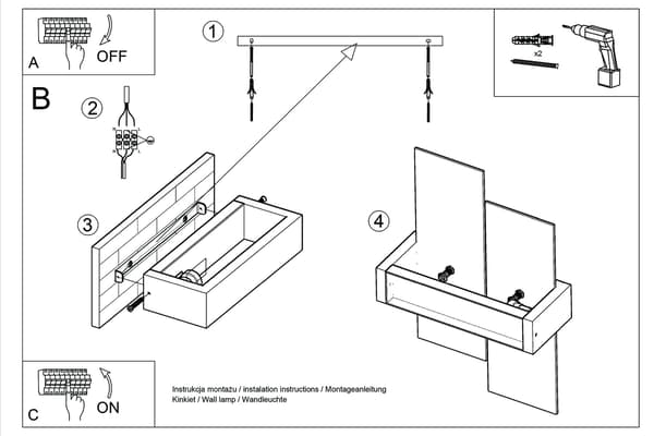 Seinävalaisin FENIKS 1 Luonnonpuu Sollux Lighting SL.0077
