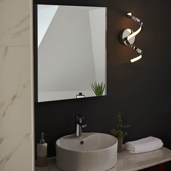 Modern kromad LED-vägglampa 12W ASTRAL Endon